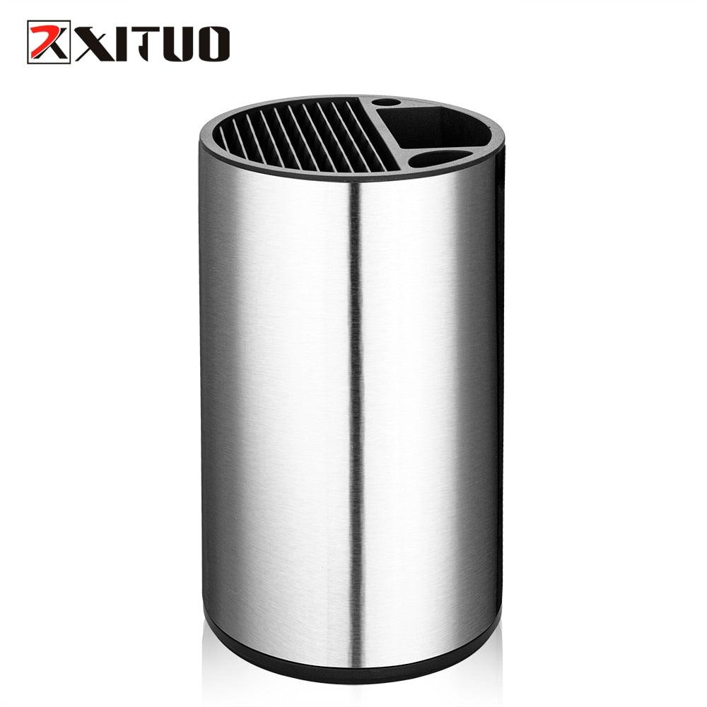 XITUO Stainless Steel Knife Holder Kitchen Stand Holder Multi-tool High Quality Storage Tool For Damascus Chef Knife Meat Knife - YOURISHOP.COM