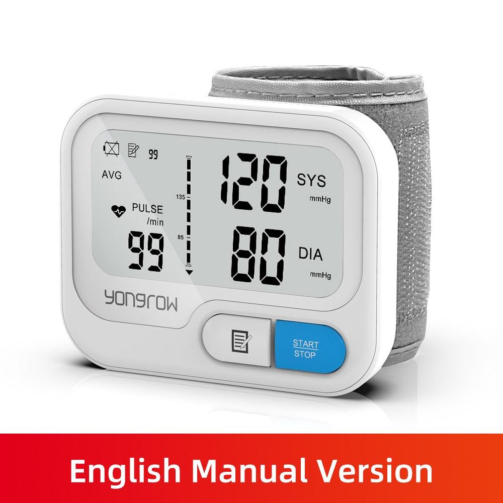 Yongrow Automatic Digital Wrist Blood Pressure Monitor Sphygmomanometer Tonometer Tensiometer Heart Rate Pulse Meter BP Monitor - YOURISHOP.COM