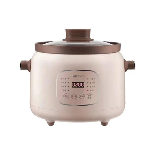 Zeno Slow Cooker ZSD-7381,Purple Clay inner pot,3L - YOURISHOP.COM