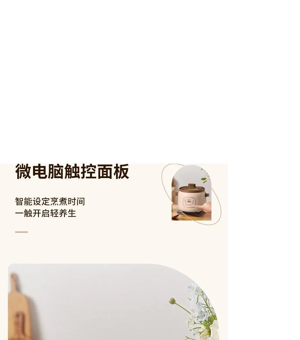 ZSD-7381: Zeno Slow Cooker, Purple Clay inner pot, 3L - YOURISHOP.COM